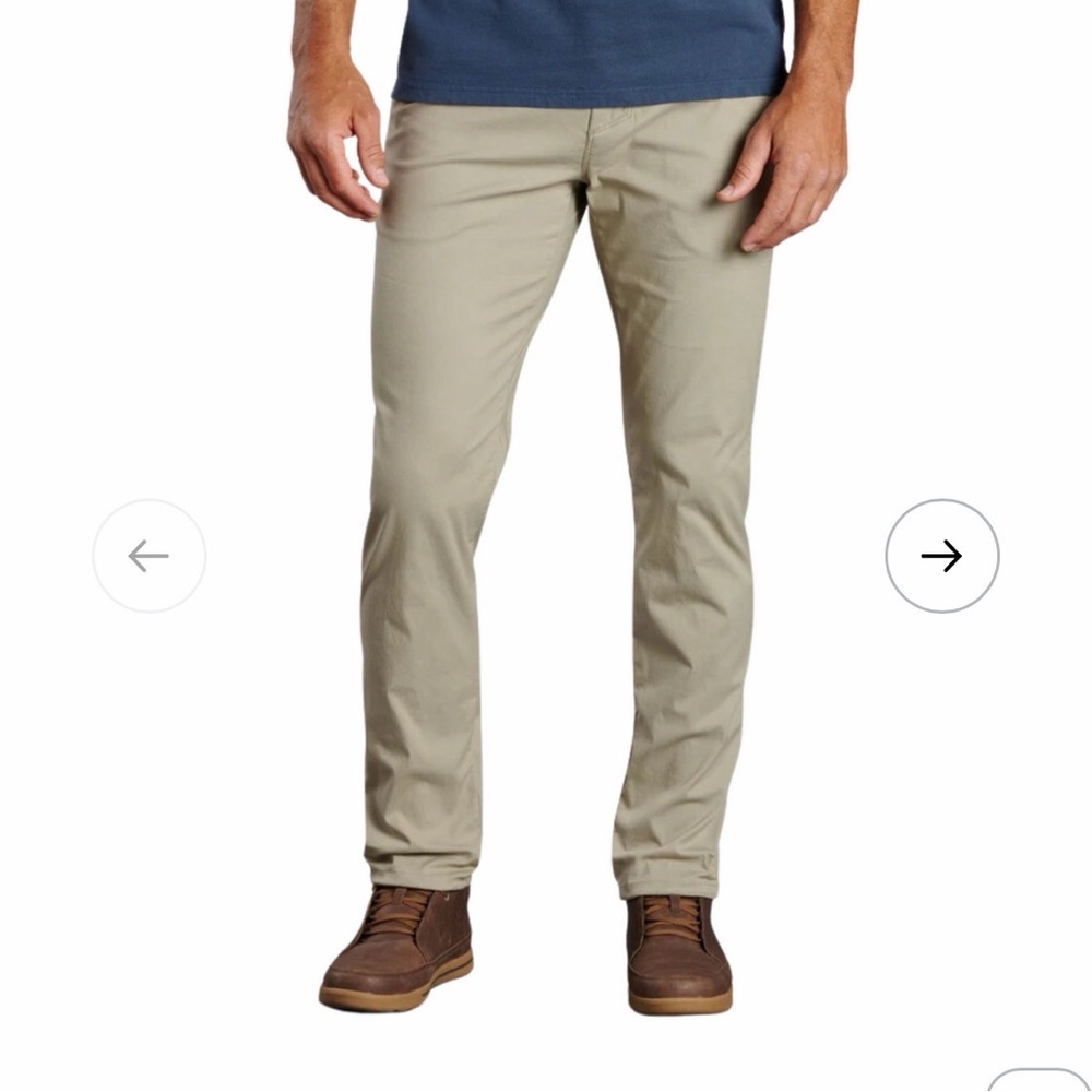 Kuhl men’s resistor lite chino tapered 34x32 khaki style 5202